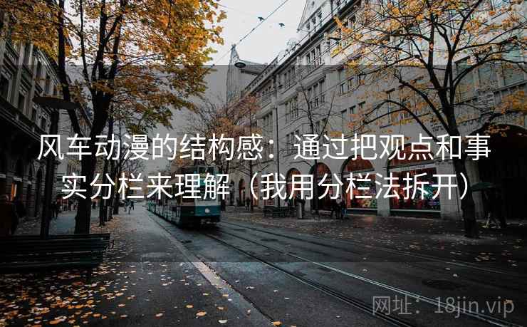 风车动漫的结构感：通过把观点和事实分栏来理解（我用分栏法拆开）